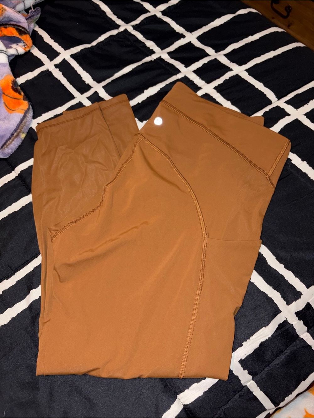 NWOT Lululemon size 14 Rust Brown High-Waist Leggings